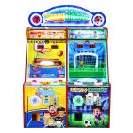 Double Players Kids Game Machine / Football and Basketball Arcade Cabinet