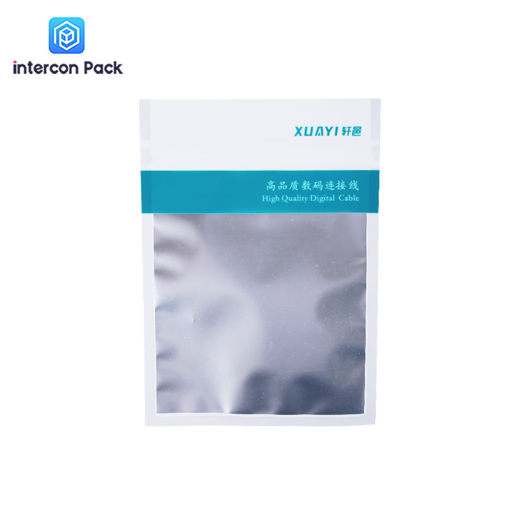Electronic Parts Paper Plastic Composite Bag Polyester Film Anti Static Recyclable