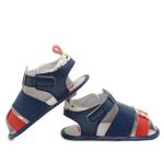 Special design PU Leather upper soft-sole anti slip 0-2 years boy summer outdoor