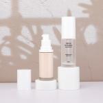 30ml Liquid Foundation Glass Pump Bottle Cosmetic Package Hot Stamping