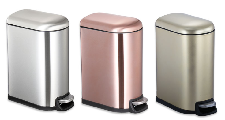 6L 12L 30L Indoor Trash Can Stainless Steel Trash Can With Foot Pedal