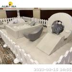 Soft Play Outdoor Equipment Set Playground Area Kids Indoor Grey White