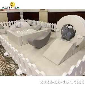 Quality Soft Play Outdoor Equipment Set Playground Area Kids Indoor Grey White wholesale