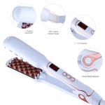 Auto Off 50W Titanium Flat Iron Hair Straightener Brush