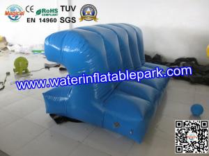 Quality Blue Inflatable Floating Connection / Lake Floating Inflatable Water Park Game wholesale