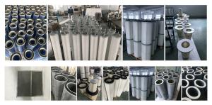 Quality Cylindrical Cellulose Air Filter Cartridge 99.9% Efficiency wholesale