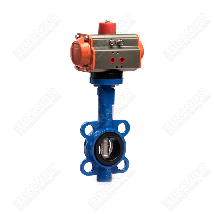 Pneumatic Actuator Butterfly Valve With Limit Switch Solenoid Valve