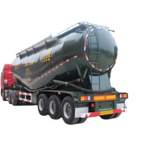 Quality 3-Axle Bulk Cement Tanker Semi Truck Trailer with 4'' Rubber Hose Discharge Pipe wholesale