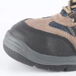 Suede Leather Comfortable Safety Shoes Outdoor Steel Toe Boots Brown