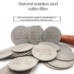 Stainless Steel Coffee Puck Screen 58mm Espresso Filter Gasket for Stocked