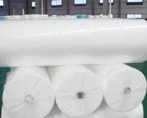 Quality White Disposable Non Woven Fabric Roll 1mm - 10mm Thickness Environmental Friendly wholesale