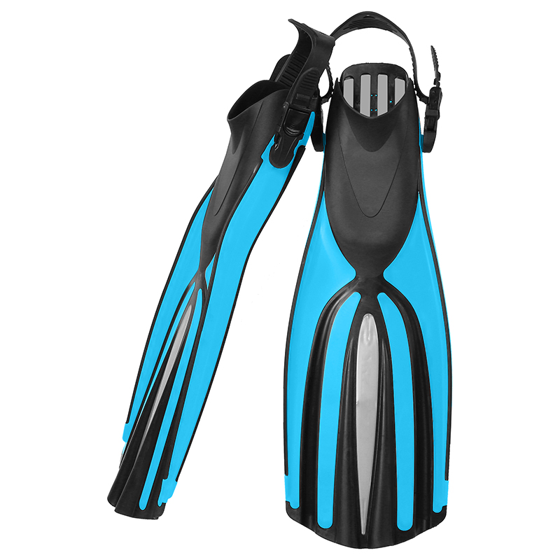TPR PP Long Blade Scuba Diver Flipper Full Foot Fins For Flex Freediving Spearfishing