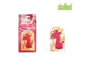 Quality Animal Giraffe Thick Paper Air Freshener Strawberry Fragrance Eco - Friendly wholesale