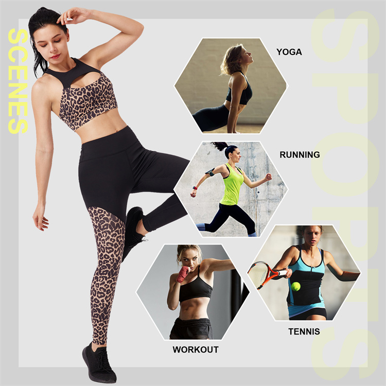 High Waist Seamless Gym Leggings Active Wear Yoga Set for Women and Customized Design
