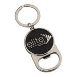 Beer Bar Key Ring Aluminum Embossing Bottle Opener Personalised Keychain