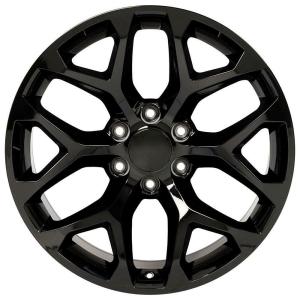 Quality Replica GMC Sierra Snowflake Wheels 30x10 Black Mch Yukon Denali Snowflake Rims wholesale