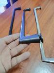 304 Material Stainless Steel Frameless Shower Door Handles Scratch Resistant