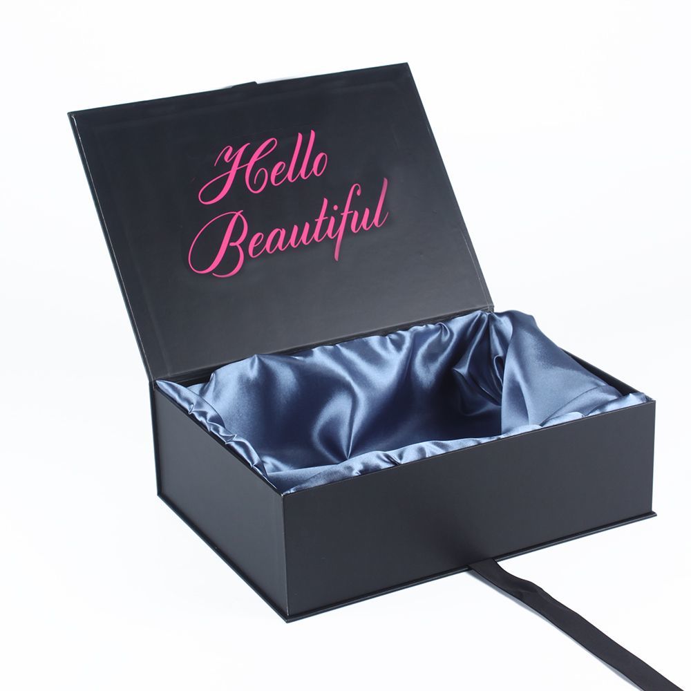 China Wholesale Reasonable Price Clothing Packaging Packing Custom Shirt Garment Jewellery Folding Ribbon Proposal Magnetic Gift Cardboard Box