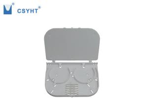 Quality ABS Plastic 6 Fiber Optic Tray , Dust Proof Fiber Management Tray In FTTH Box wholesale