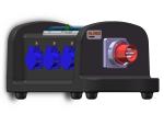 Black Six Channel Power Distribution Box Small Circuit Breaker IP44