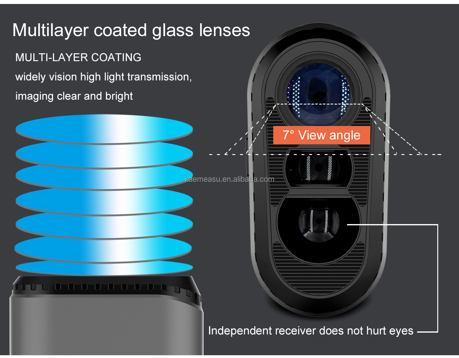Mounted Laser rangefinder long distance meter golf rangefinder Mini Range finder telescope
