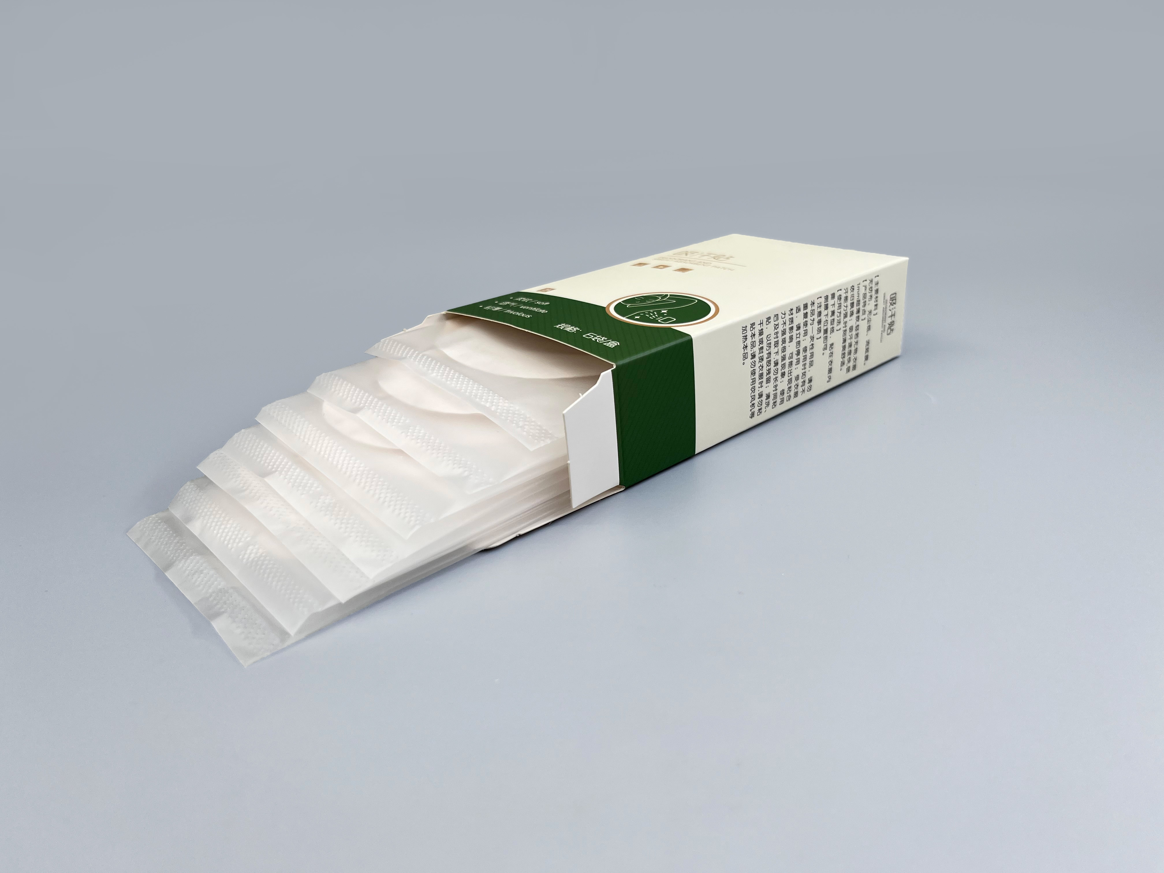 Non Washable Disposable Underarm Perspiration Pads Convenient Dryness
