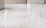 Non Slip Marble Look Porcelain Tile , Glazed Carrara Porcelain Floor Tile Indoor