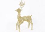 Resin Metal Christmas Ornaments Hollow Deer Iron Animal Figurines 15*25cm