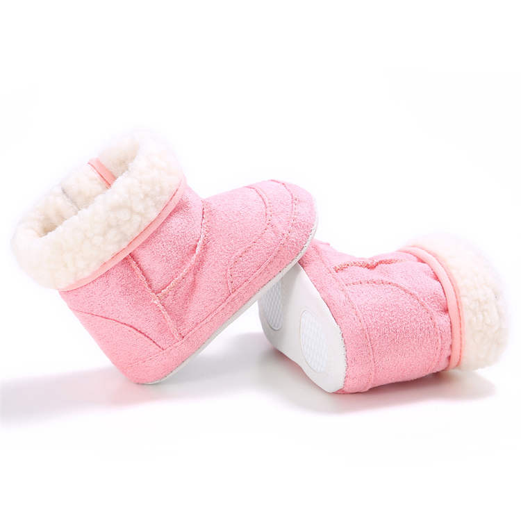 7 colors soft-sole Winter snow warm Walking shoes Newborn toddler baby fur boot