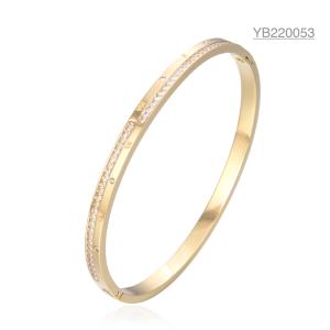 Quality Kardashian Style Rhinestone Snap Jewelry Bracelets Corrosion Resistant wholesale