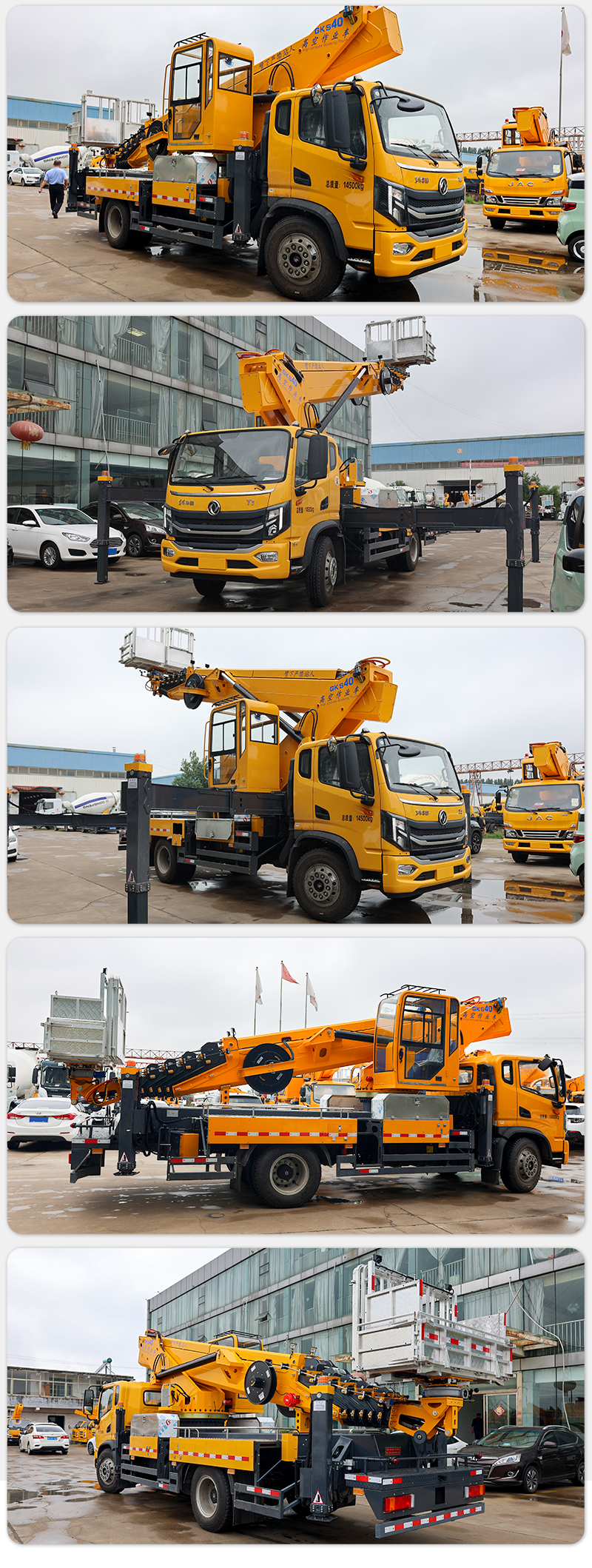 Cheap price Dongfeng 40 m aerial platform work vehicles Articulated Boom with Liftlifting bucket type on sale