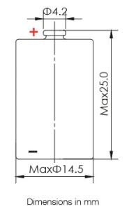 Quality 1200mAh ER14250 Li Socl2 Non-rechargeable Battery wholesale