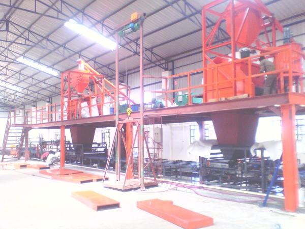 Long Life Sandwich Panel Production Line Magnesuim Oxide And Fiber Cement Board