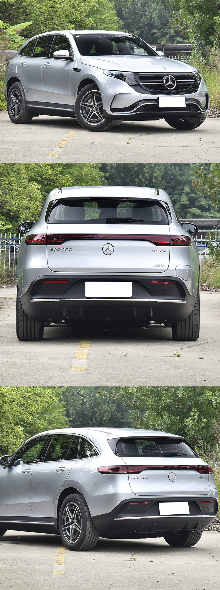 Comfortable Mercedes Benz EQC 400 SUV Electric Car Luxury Crossover