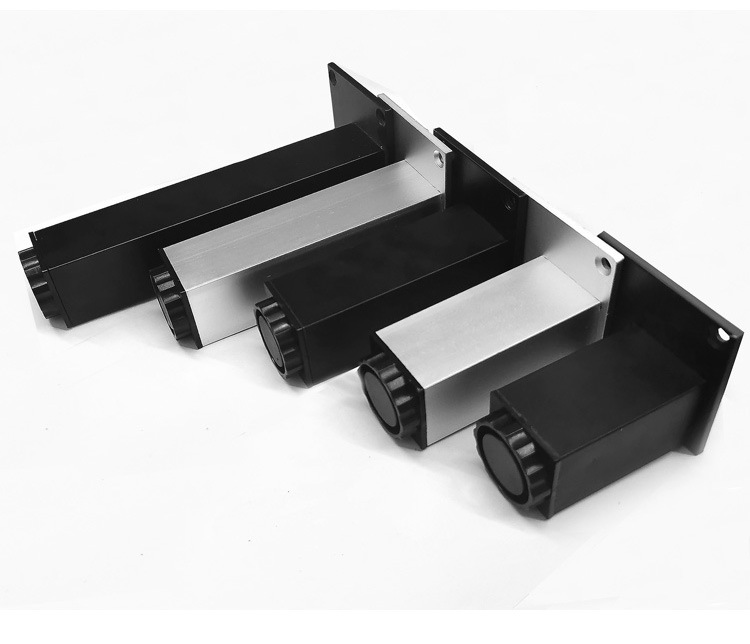 Adjustable Square Aluminum Profile Furniture Feet for Modern Sofa Support 25kg-100kg