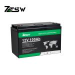Solar MSDS 100ah Lithium Ion Lifepo4 Car Battery Black