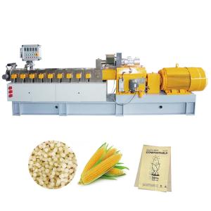 Quality PBS PBAT Biodegradable Granulator PLA+Corn Starch Production Line Customizable Size wholesale