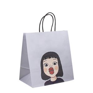 Quality Thickness 100gsm - 150gsm Twisted Handle Paper Bags Eco Friendly Alternative wholesale