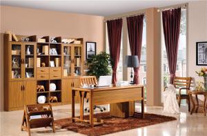 Quality modern Zingana wood study room home office furniture wholesale