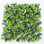 Boxwood Panel Artificial Plant Wall Green Flower Grass Backdrop For Indoor
