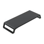 75mm Height 1380g Black Monitor Stand Riser 1380g With Solid Wood ABS