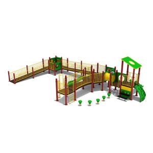 Quality Customized Plastic Slide Outdoor Recreation Playground Equipment Preschool wholesale