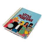 Custom 120GSM Agenda Organizer Planner Notebook A5 Gold Coil 80g