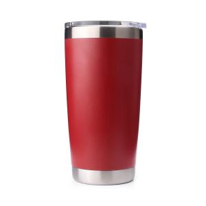 Quality 20 oz Metal Tumbler Blank Red with Magnetic Slider Lid OEM ODM wholesale