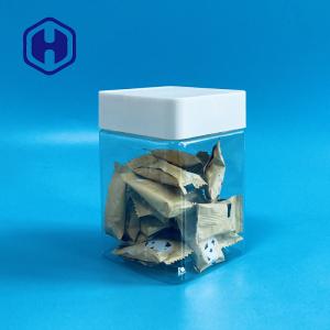 Quality Clear Plastic Pet Cookie Jar For Dates Marshmallow Seeds Walnut Dried Vegetable Fruit wholesale