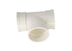 Quality 40 Pvc Pressure Pipe Fittings Tee Polyvinyl Chloride For Drainage wholesale