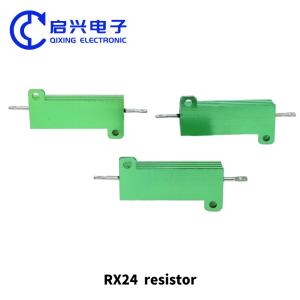 Quality RX24 Aluminum Case Resistor 50w Green Current Limiting Aging Load Resistor wholesale