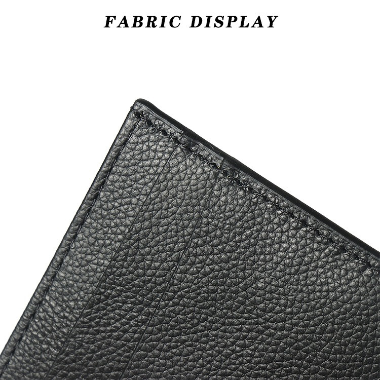 RFID Blocking Leather Card Holder With Multifunctional Features And Anti-Magnetic Design