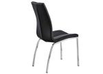Leisure Simple Black Seat 440mm 560mm Modern Dining Chair