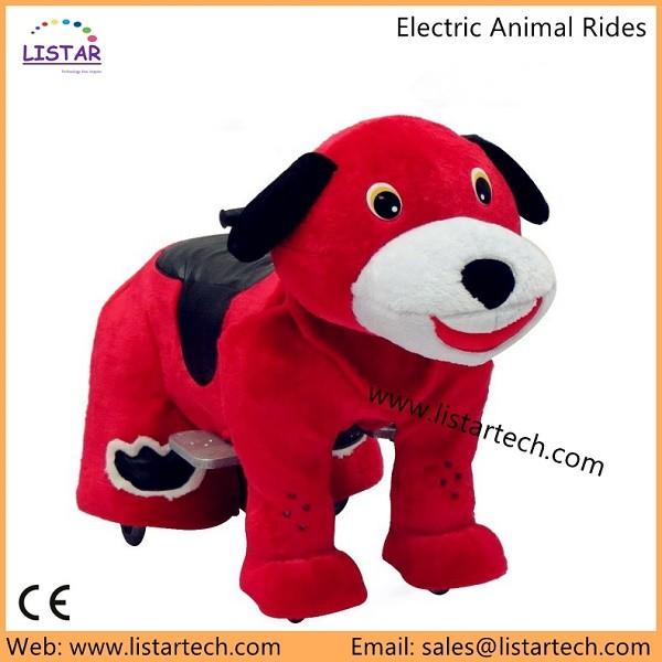 Factory Supply Electronic Stuffed Animal Scooter, Walking Animal Ride, Kiddie